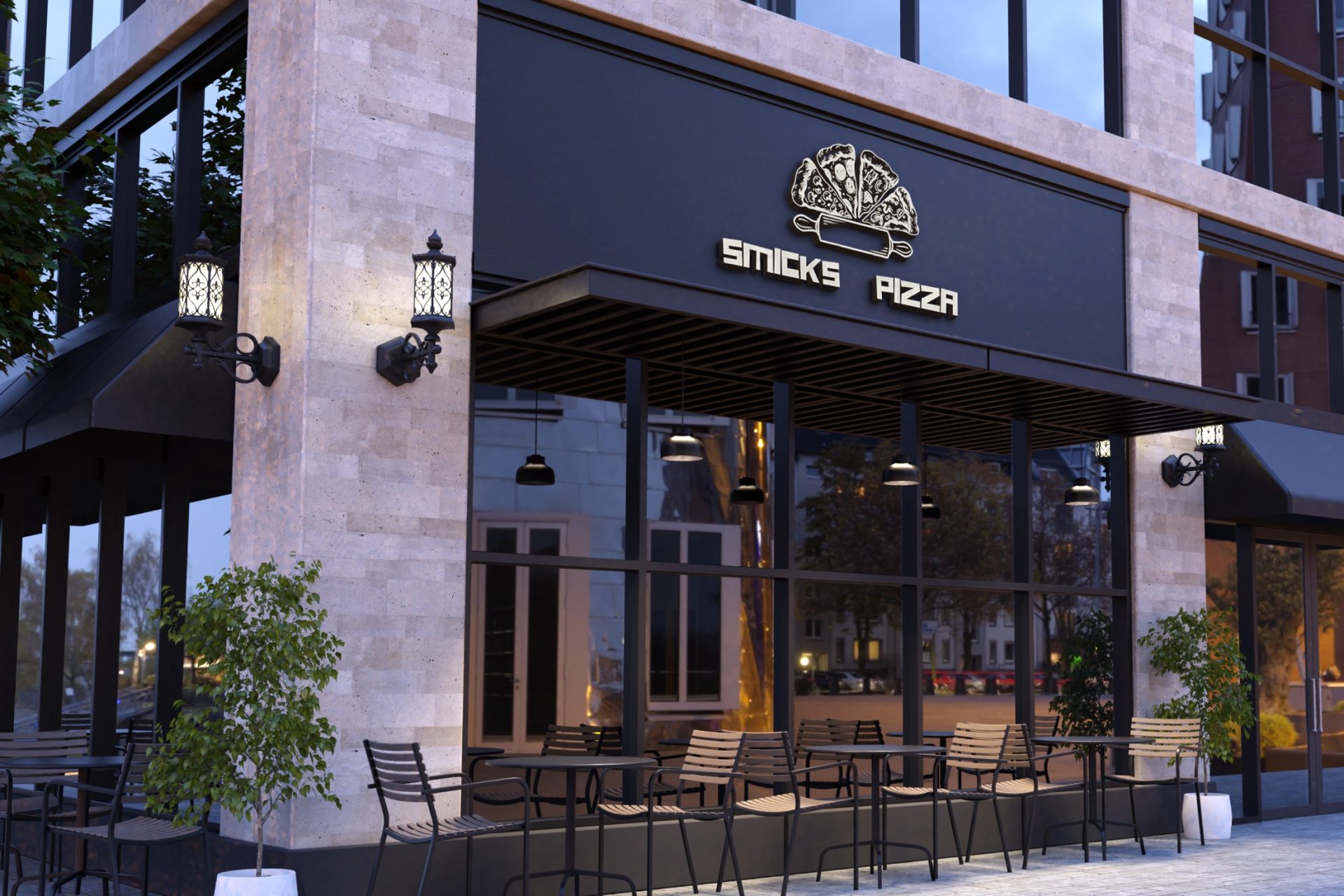 pizza smicks front side